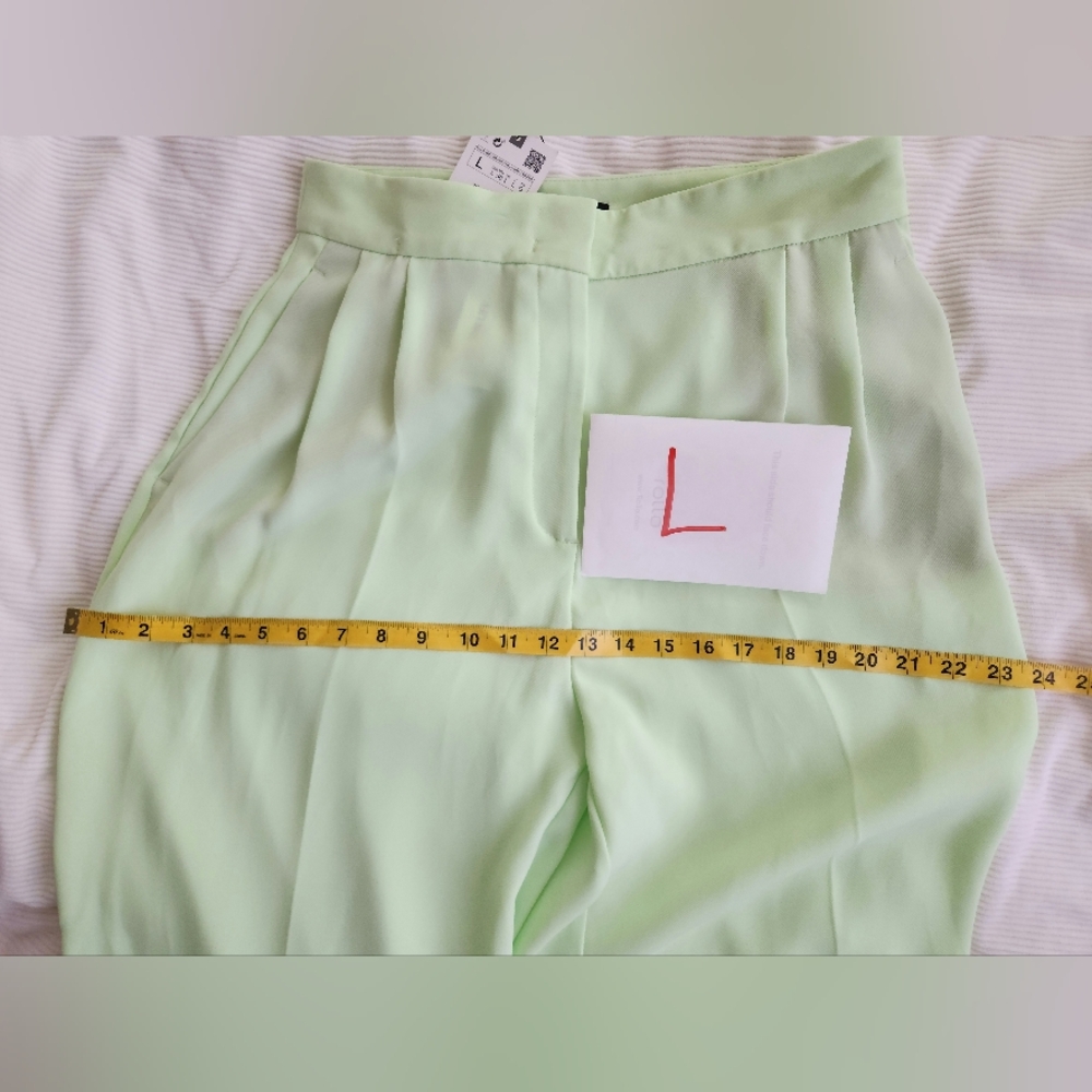 Zara trousers  Light Green BNWT. Trousers/PANTS ONLY - Picture 6 of 15